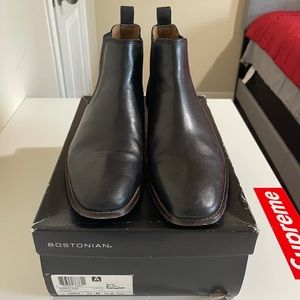 Black Bostonian Leather Chelsea Boots Sz 11 US Men